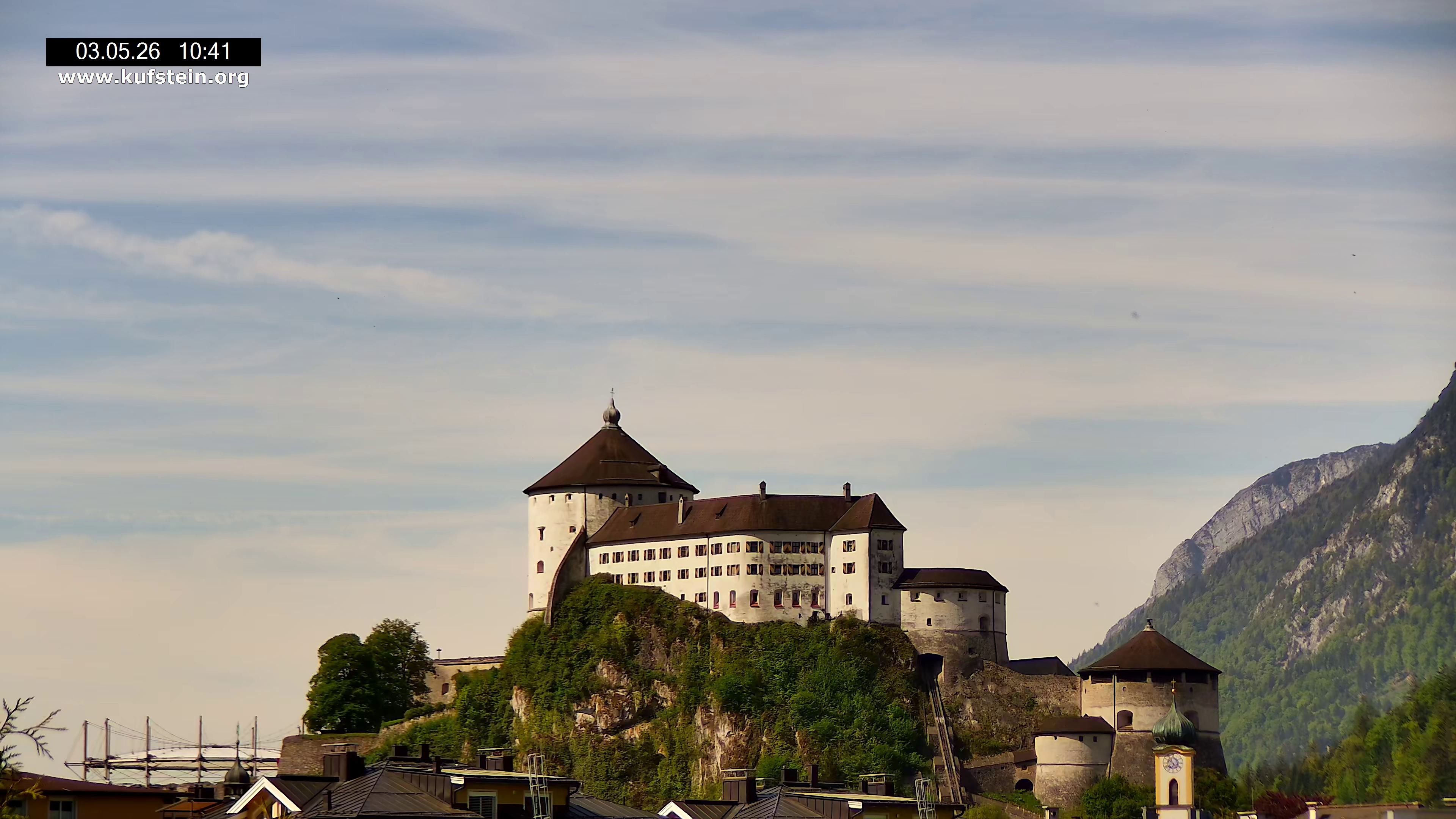 Archived image Webcam Kufstein Fortress