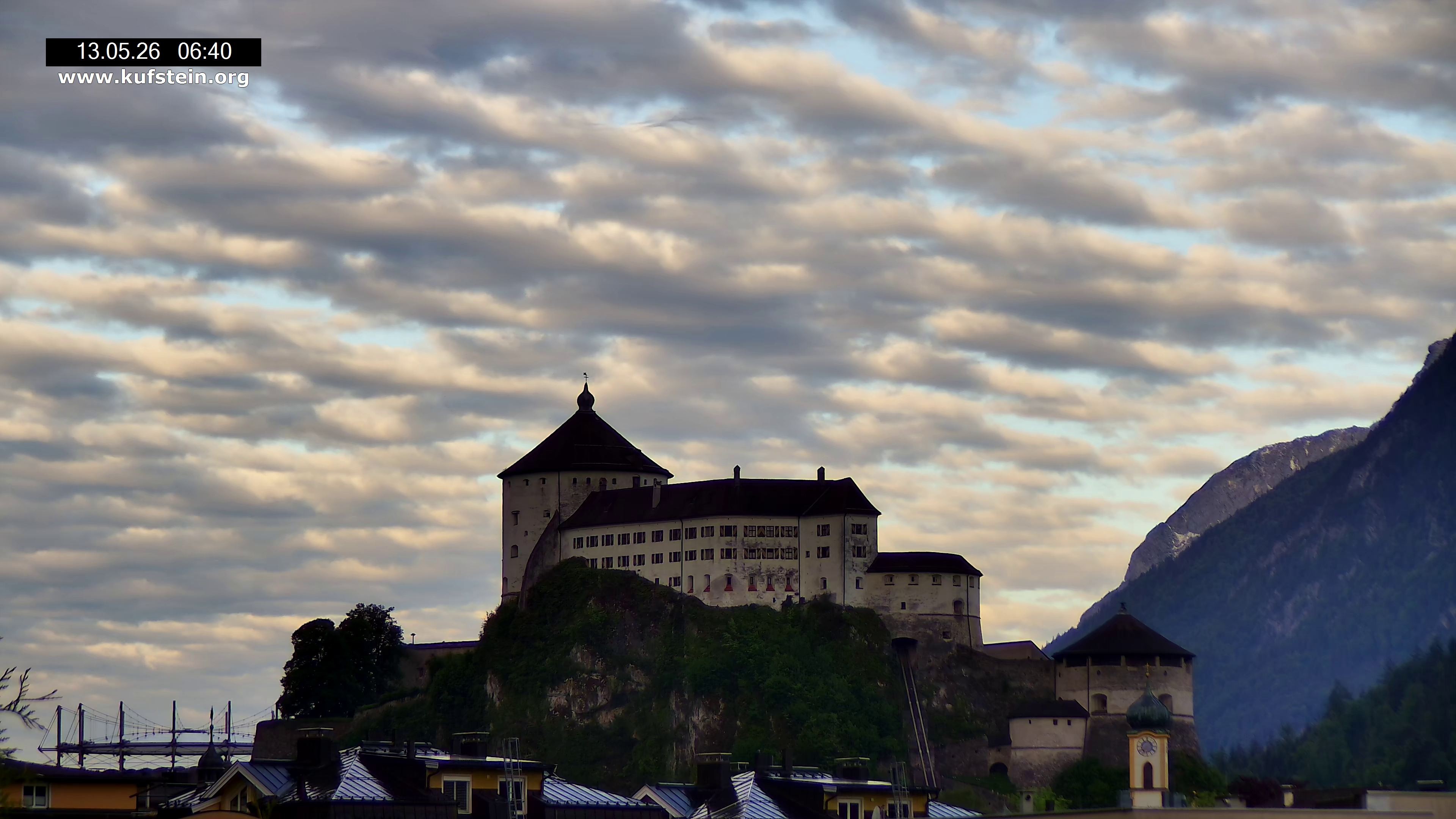 Archived image Webcam Kufstein Fortress