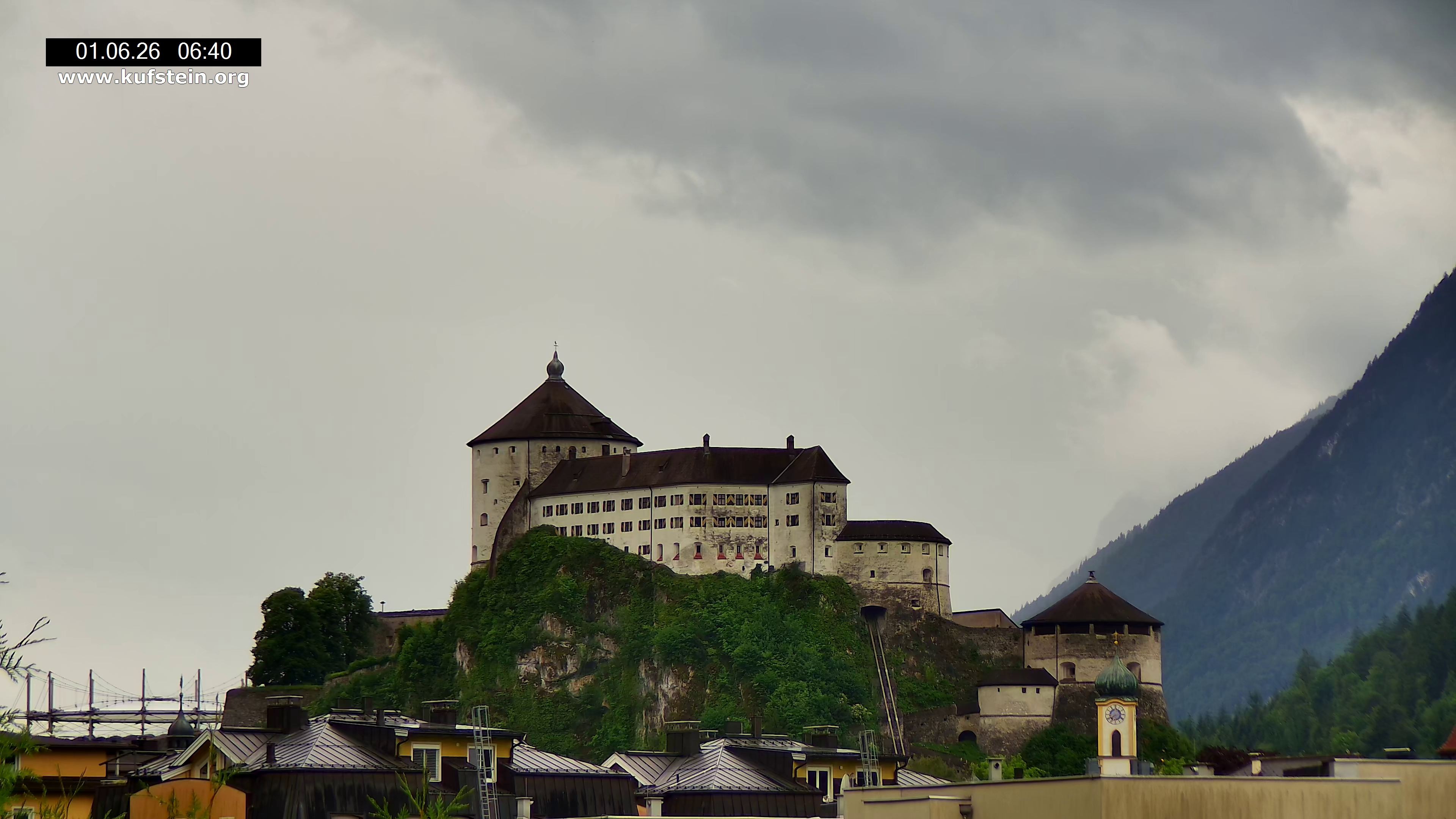 Archiv Foto Webcam Festung Kufstein