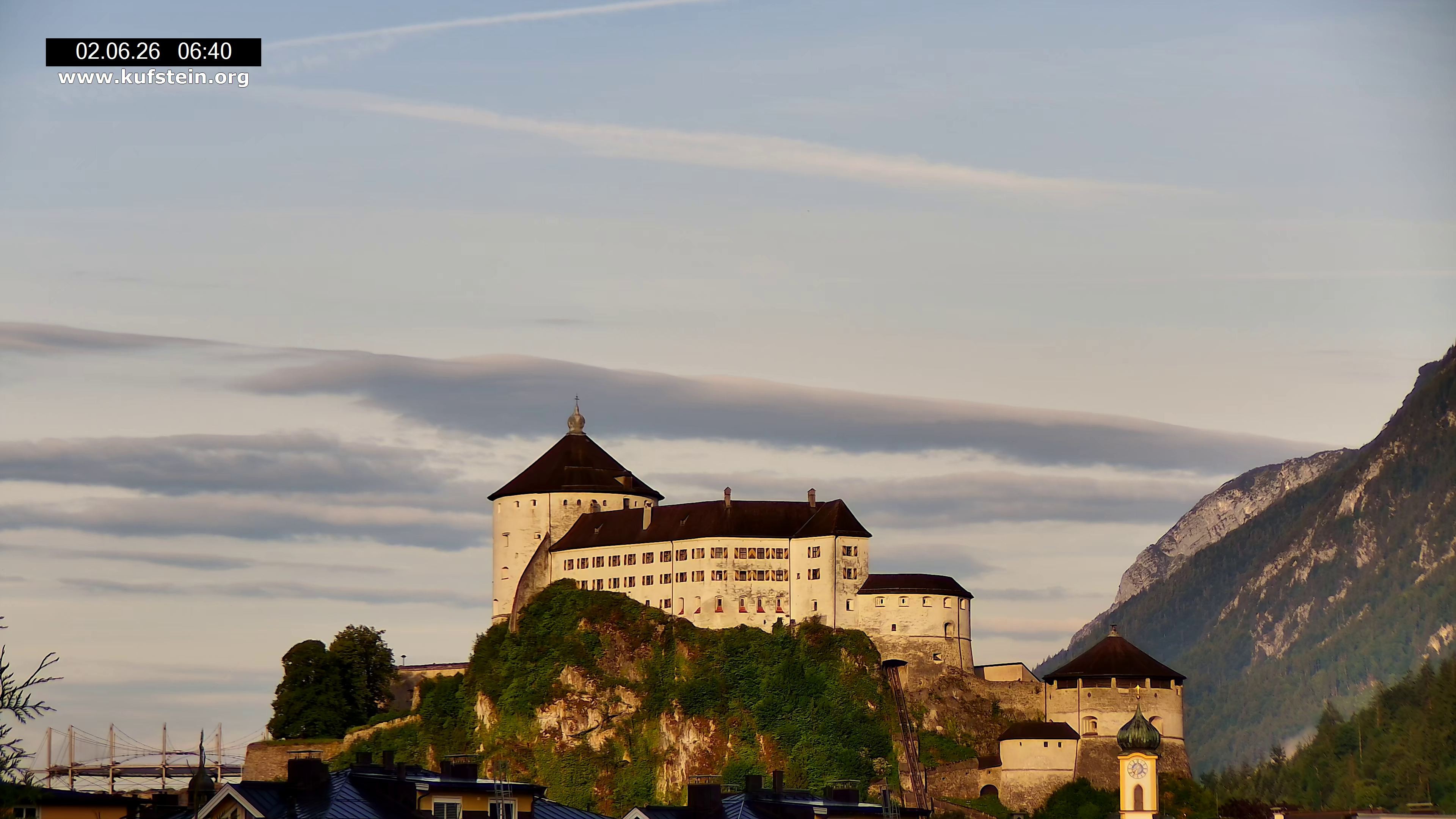 Archiv Foto Webcam Festung Kufstein