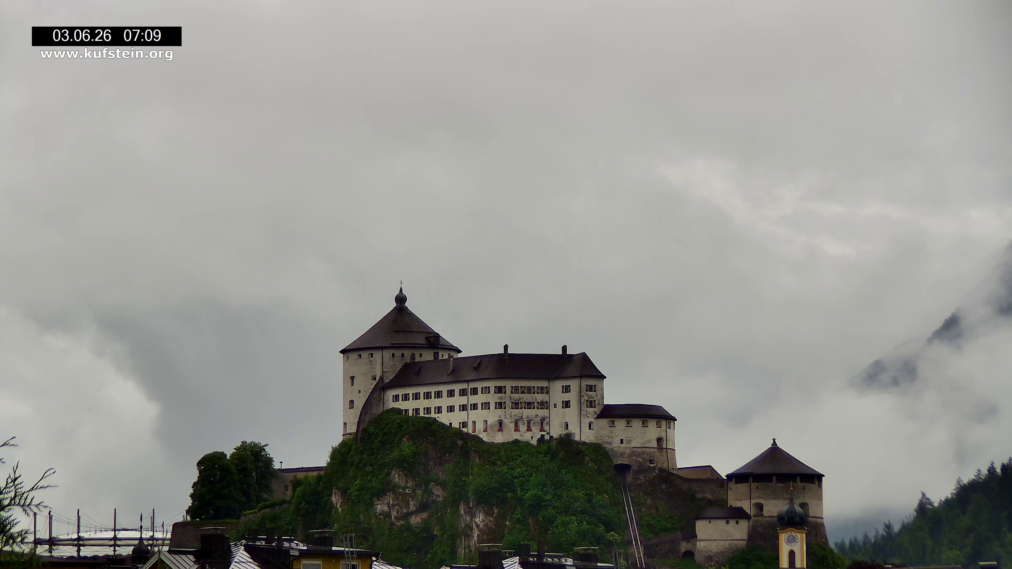 Archiv Foto Webcam Festung Kufstein
