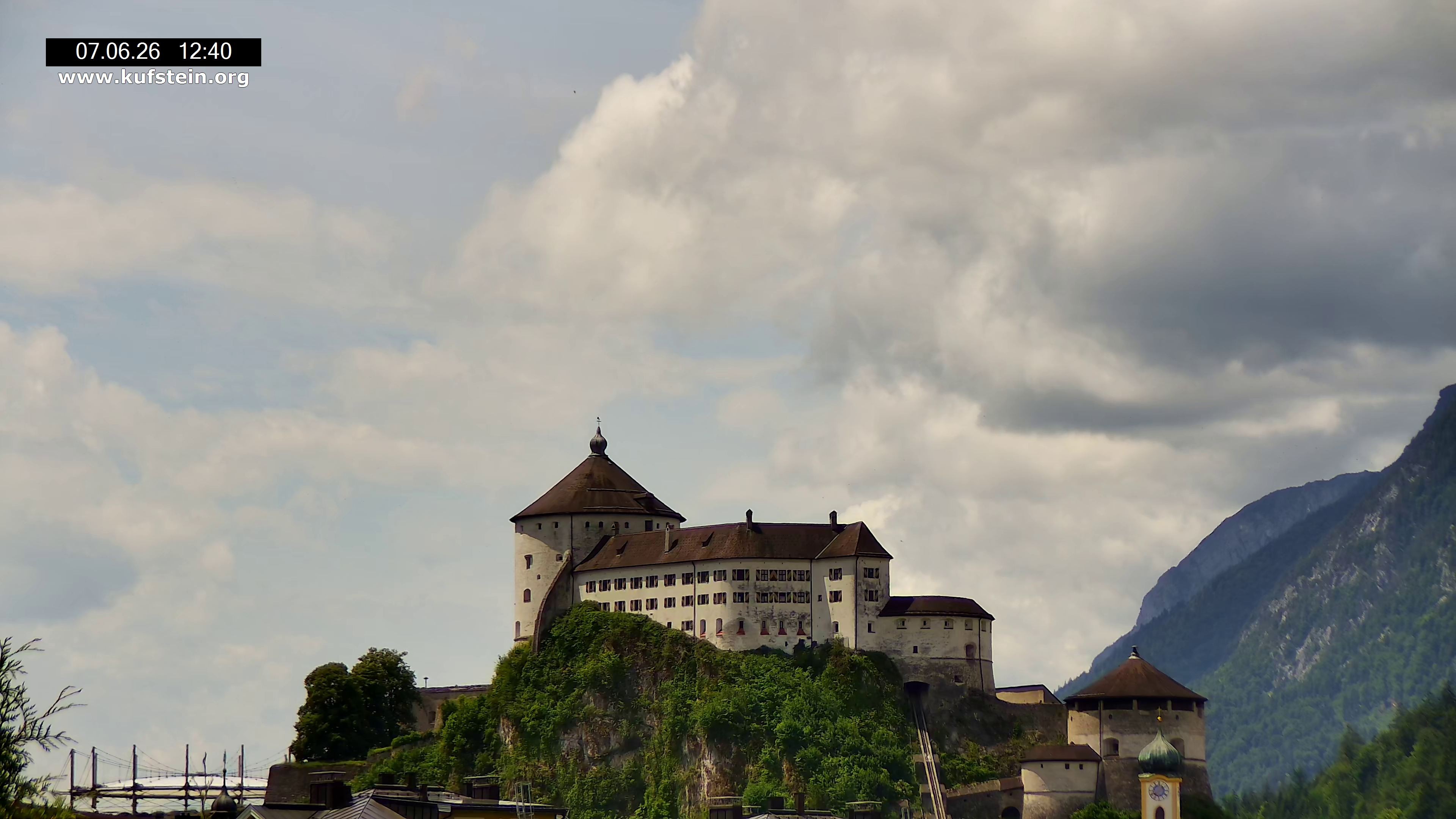 Archiv Foto Webcam Festung Kufstein