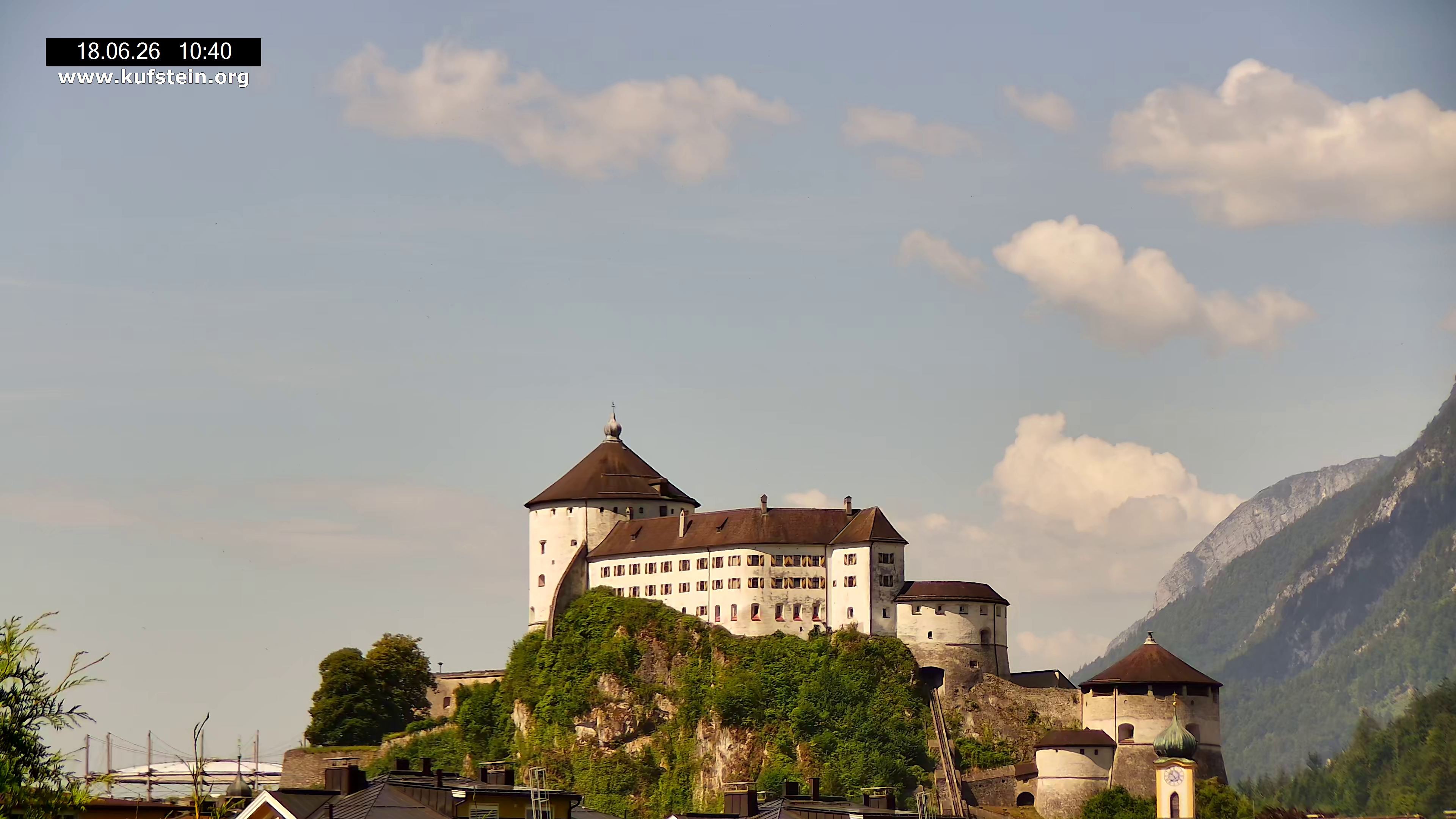 Archiv Foto Webcam Festung Kufstein