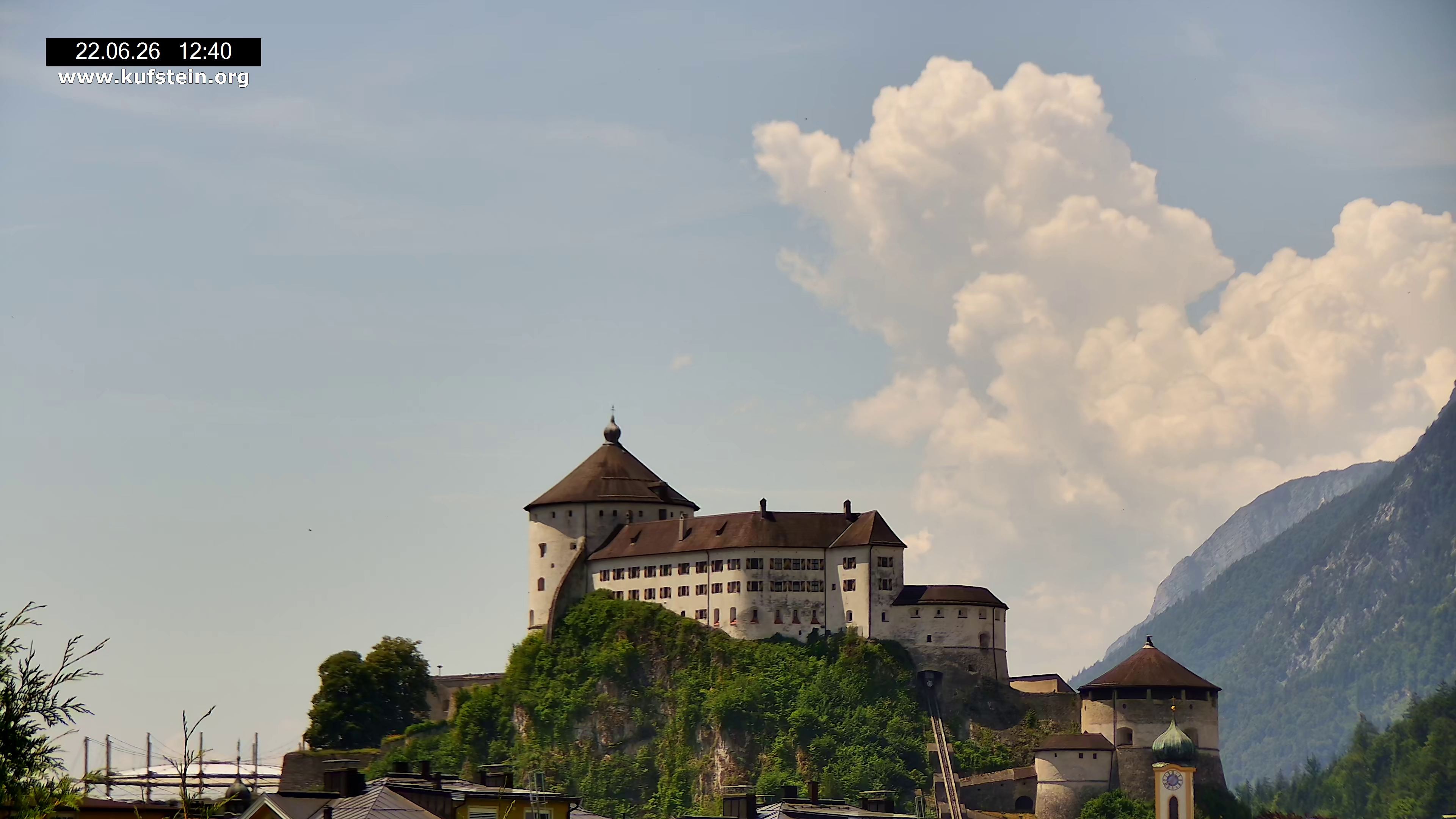 Archiv Foto Webcam Festung Kufstein