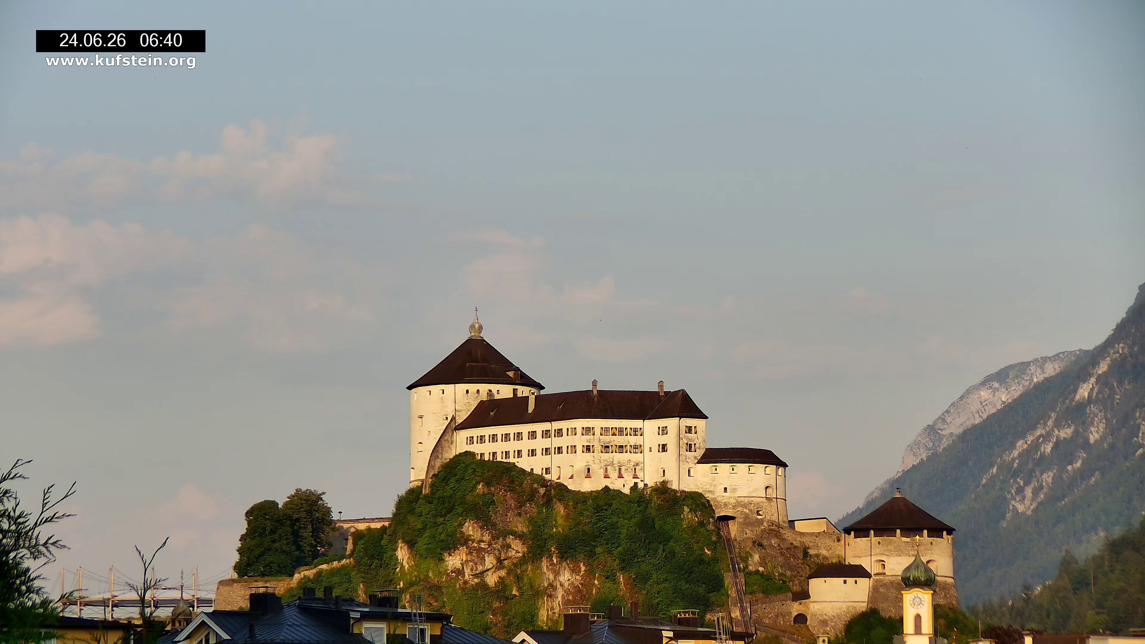 Archived image Webcam Kufstein Fortress