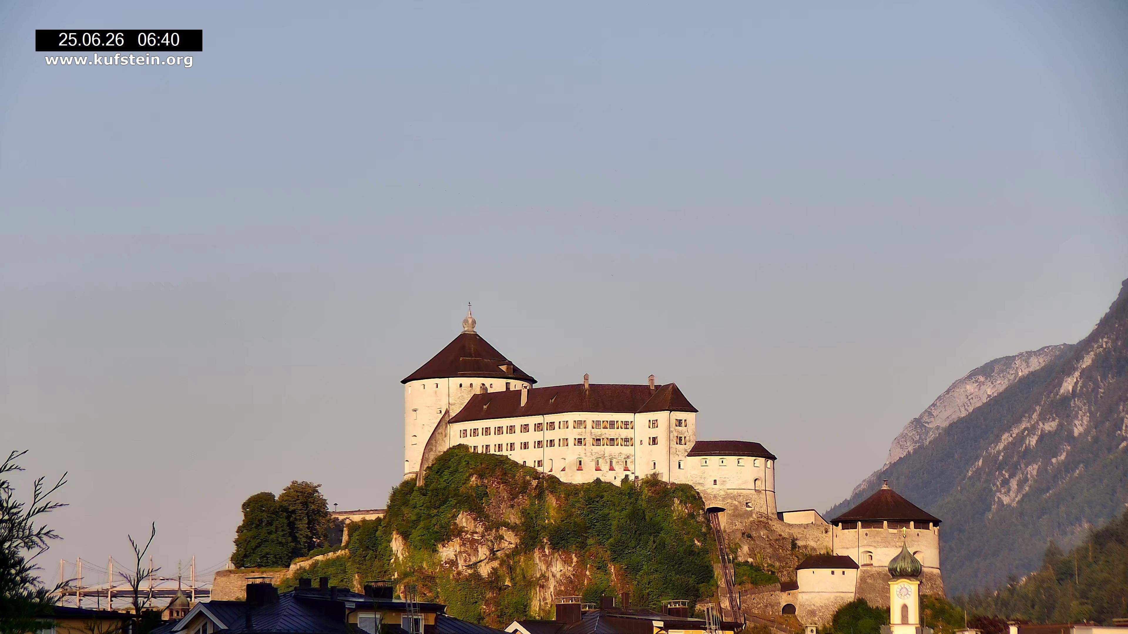 Archiv Foto Webcam Festung Kufstein