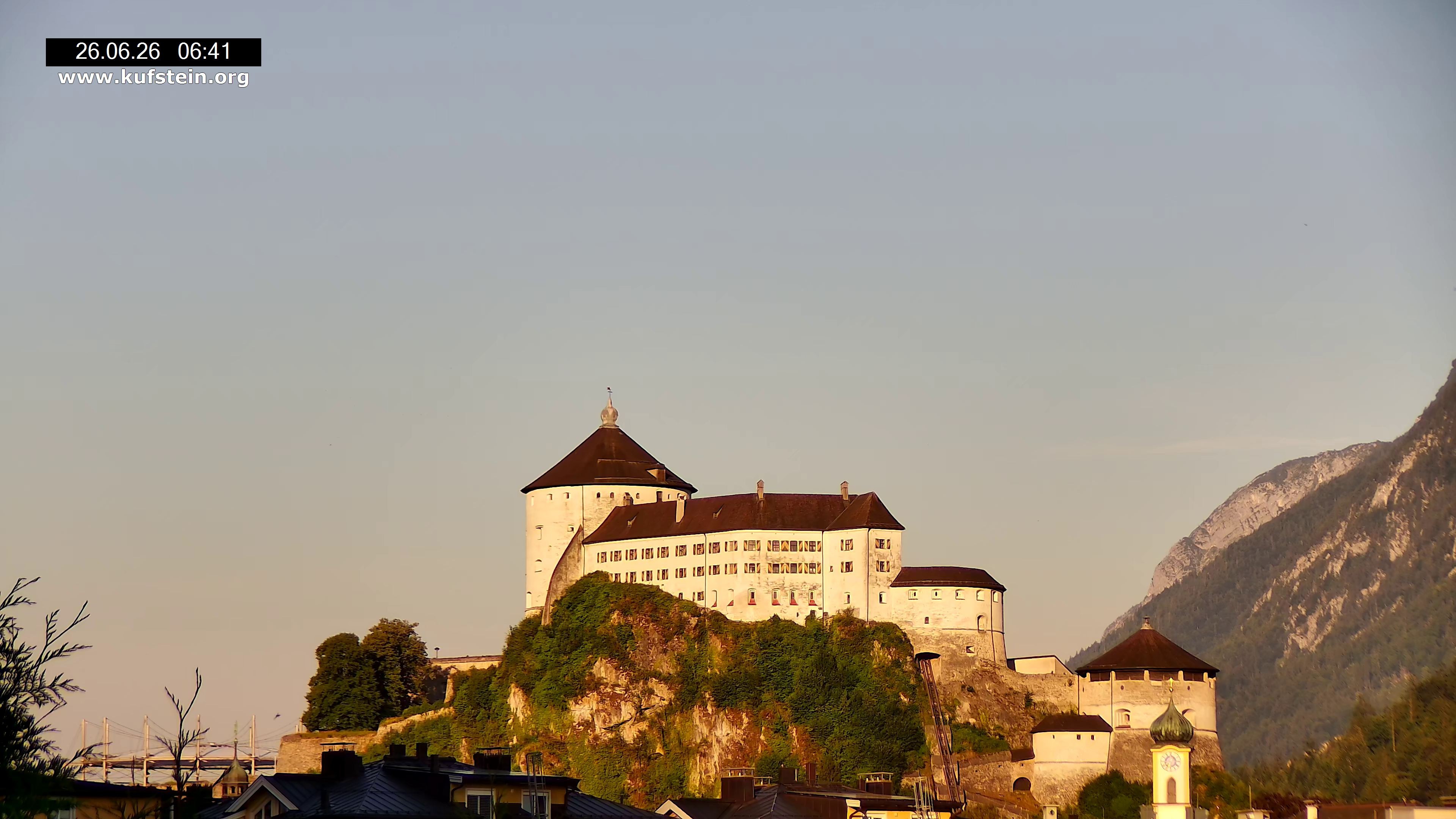 Archiv Foto Webcam Festung Kufstein