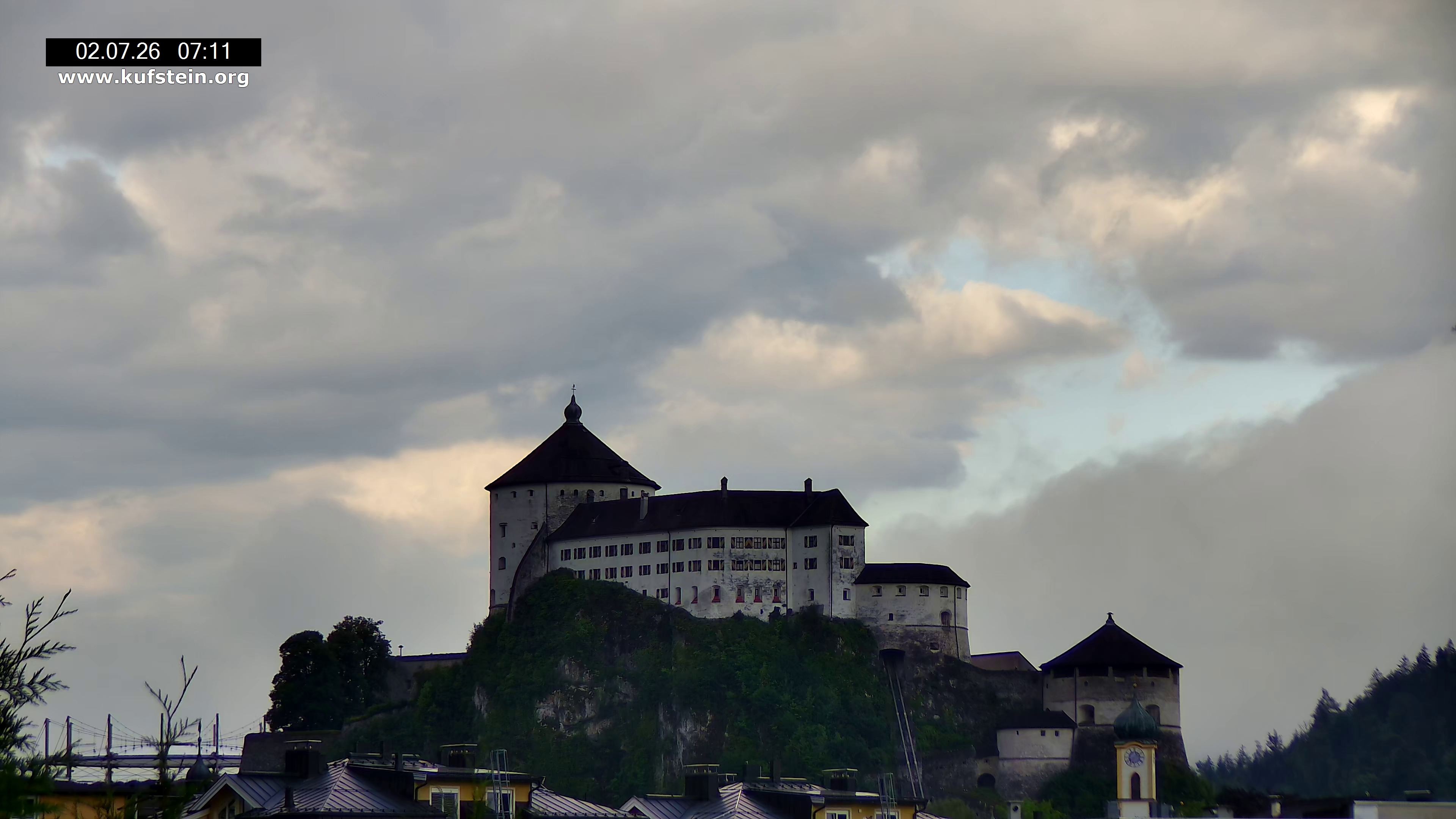 Archiv Foto Webcam Festung Kufstein