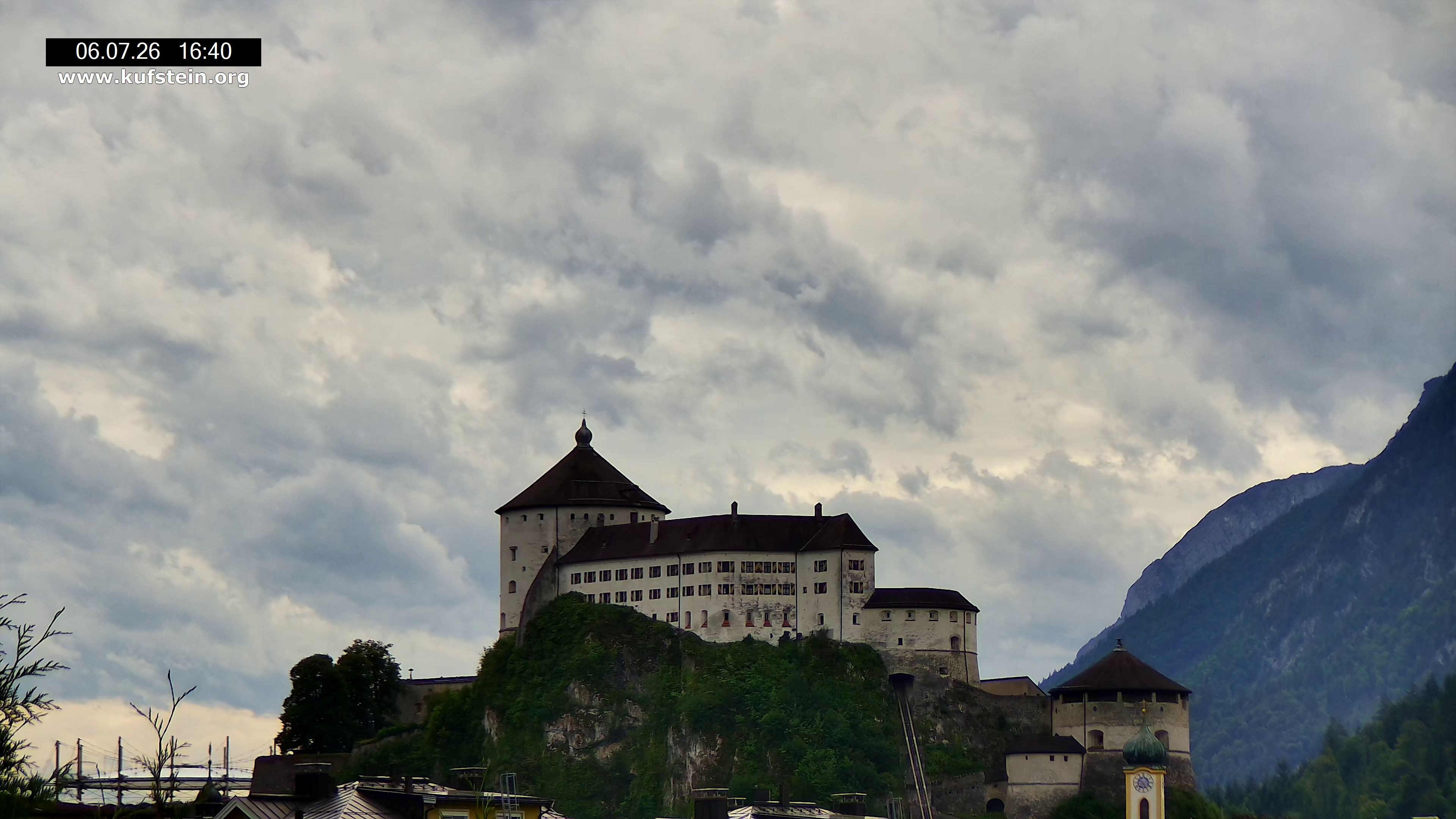 Archiv Foto Webcam Festung Kufstein