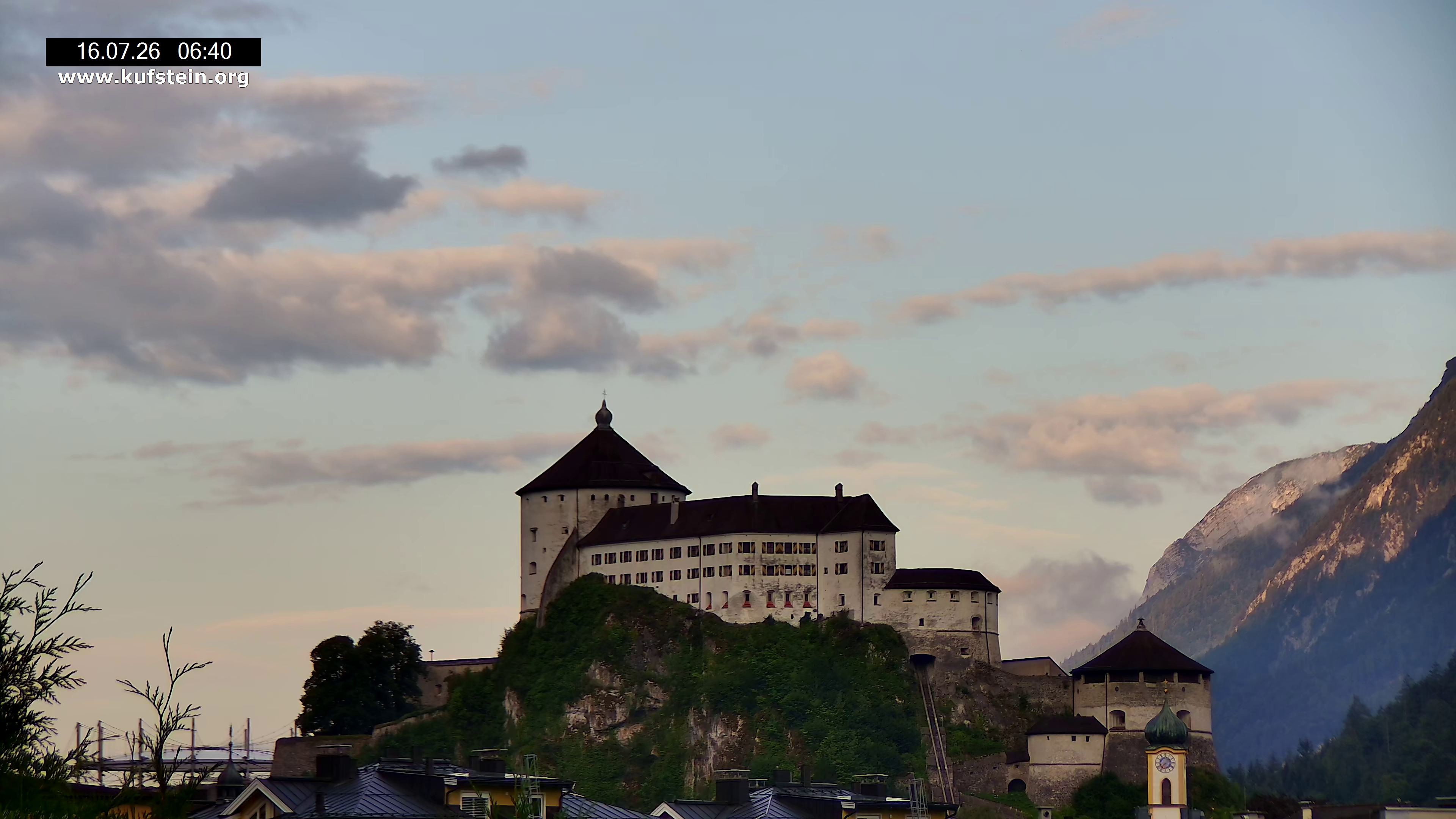 Archiv Foto Webcam Festung Kufstein