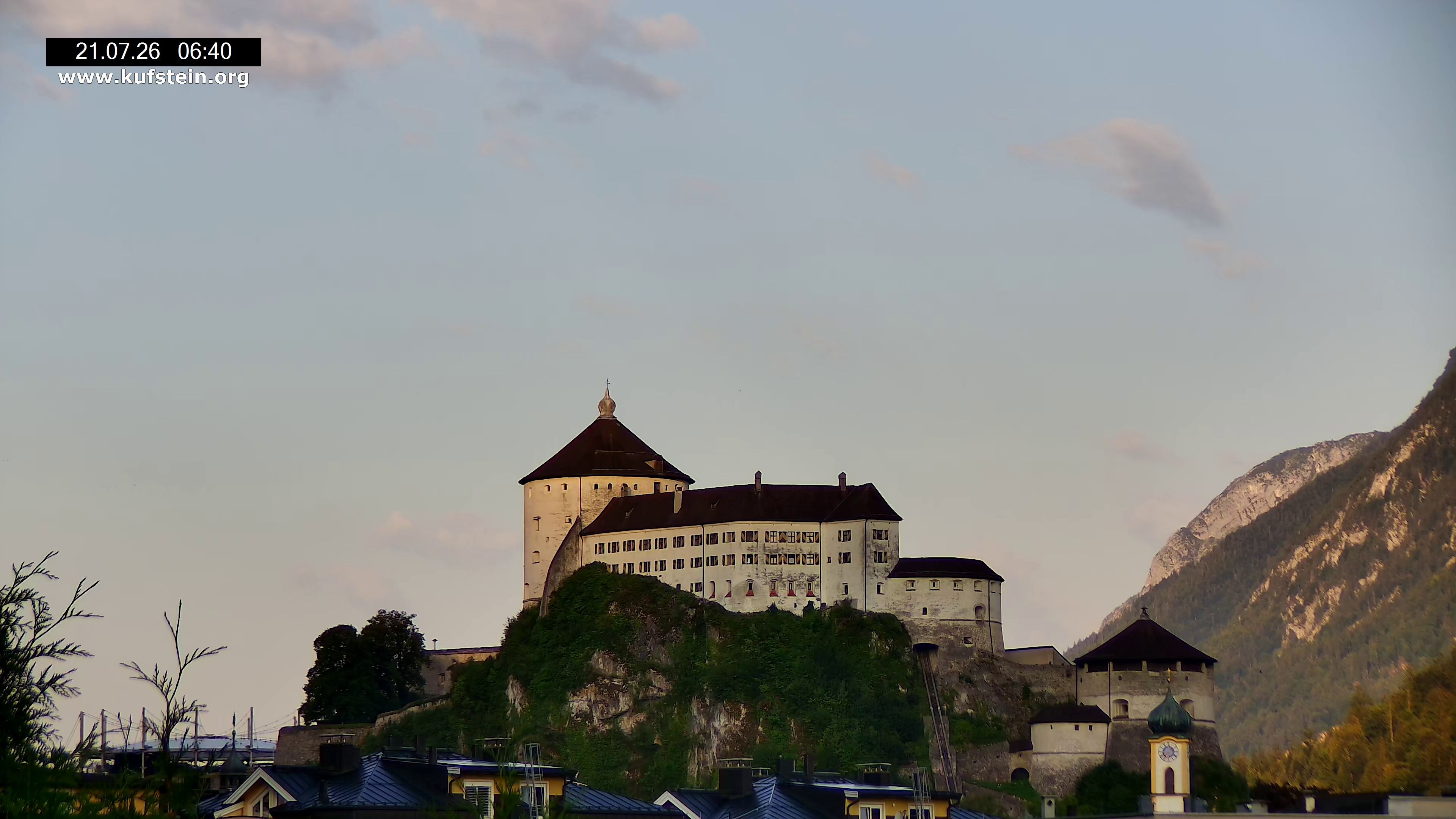 Archiv Foto Webcam Festung Kufstein