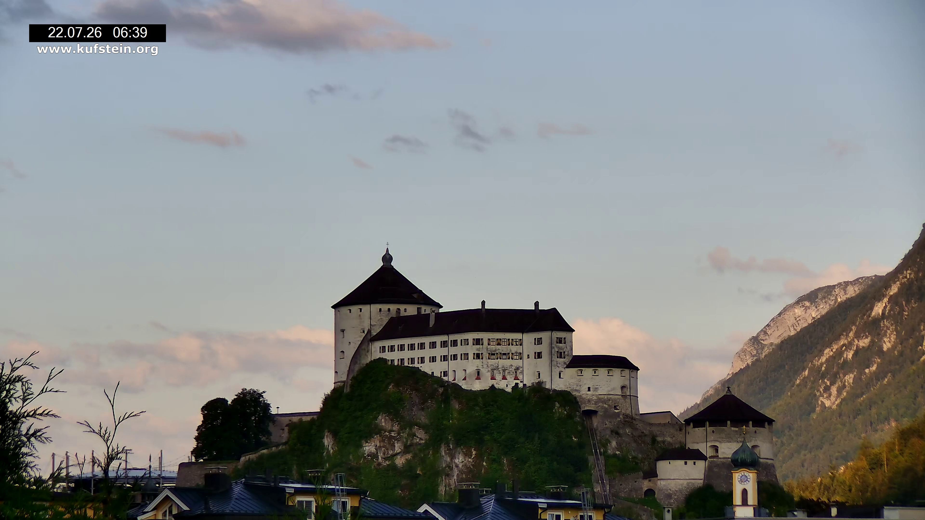 Archiv Foto Webcam Festung Kufstein