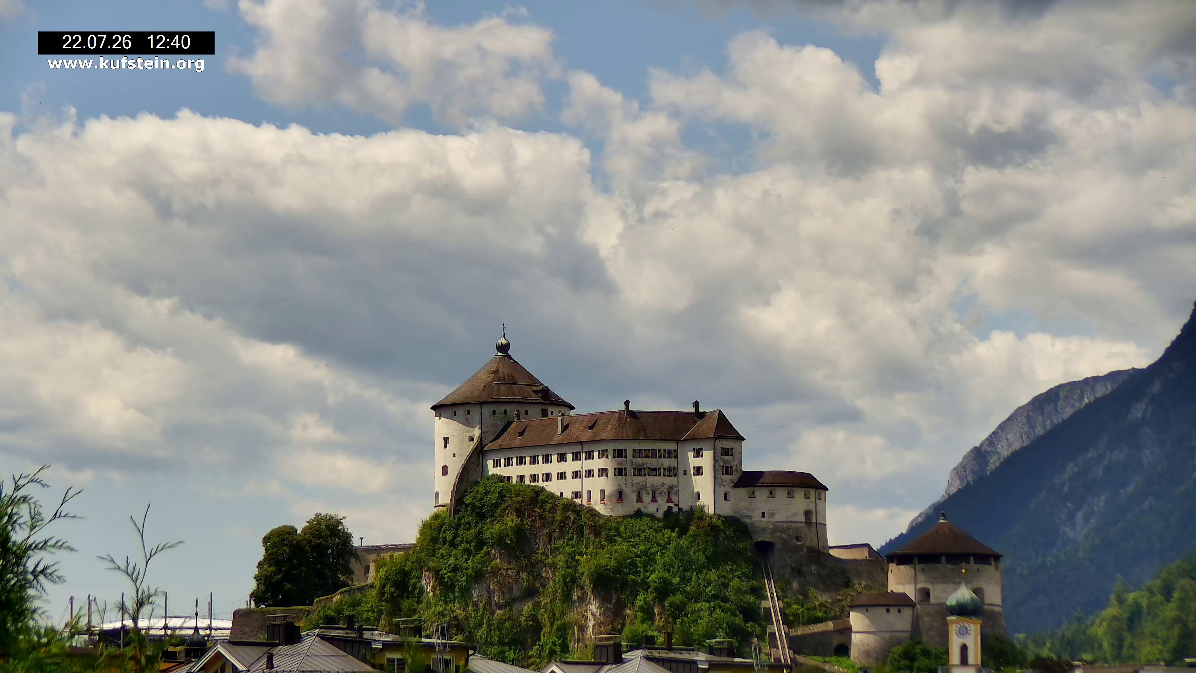 Archiv Foto Webcam Festung Kufstein