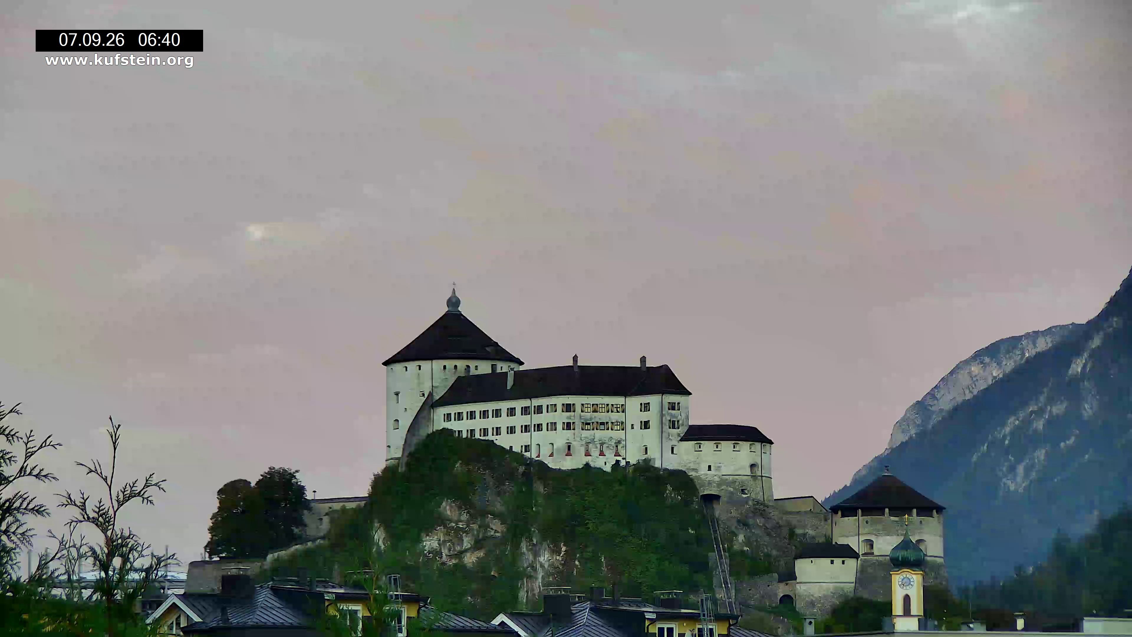 Archiv Foto Webcam Festung Kufstein