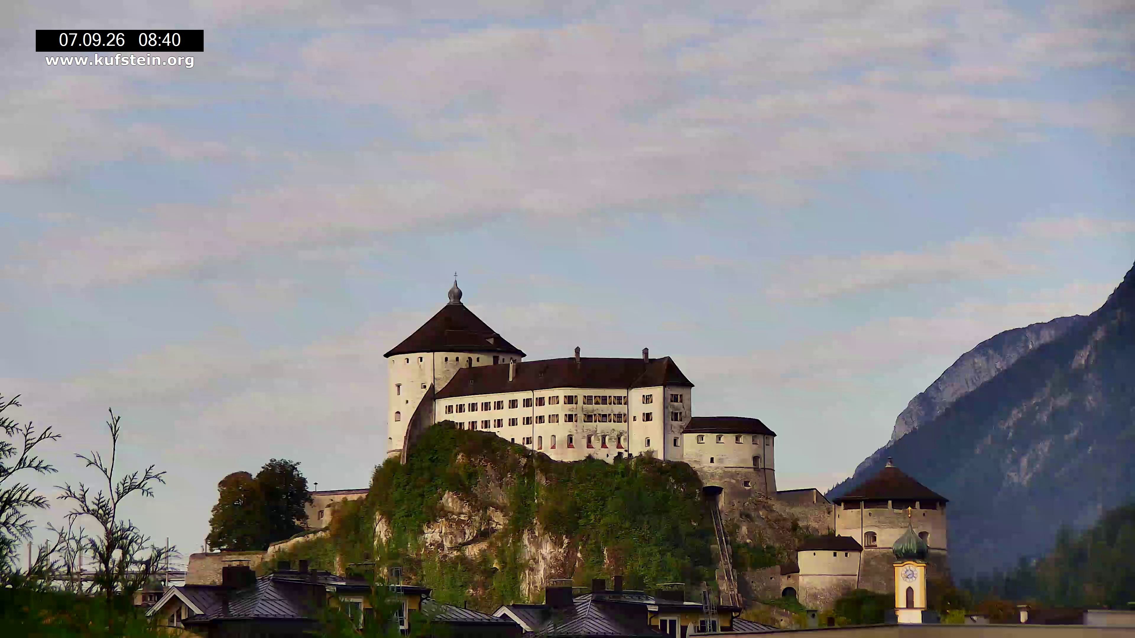 Archiv Foto Webcam Festung Kufstein