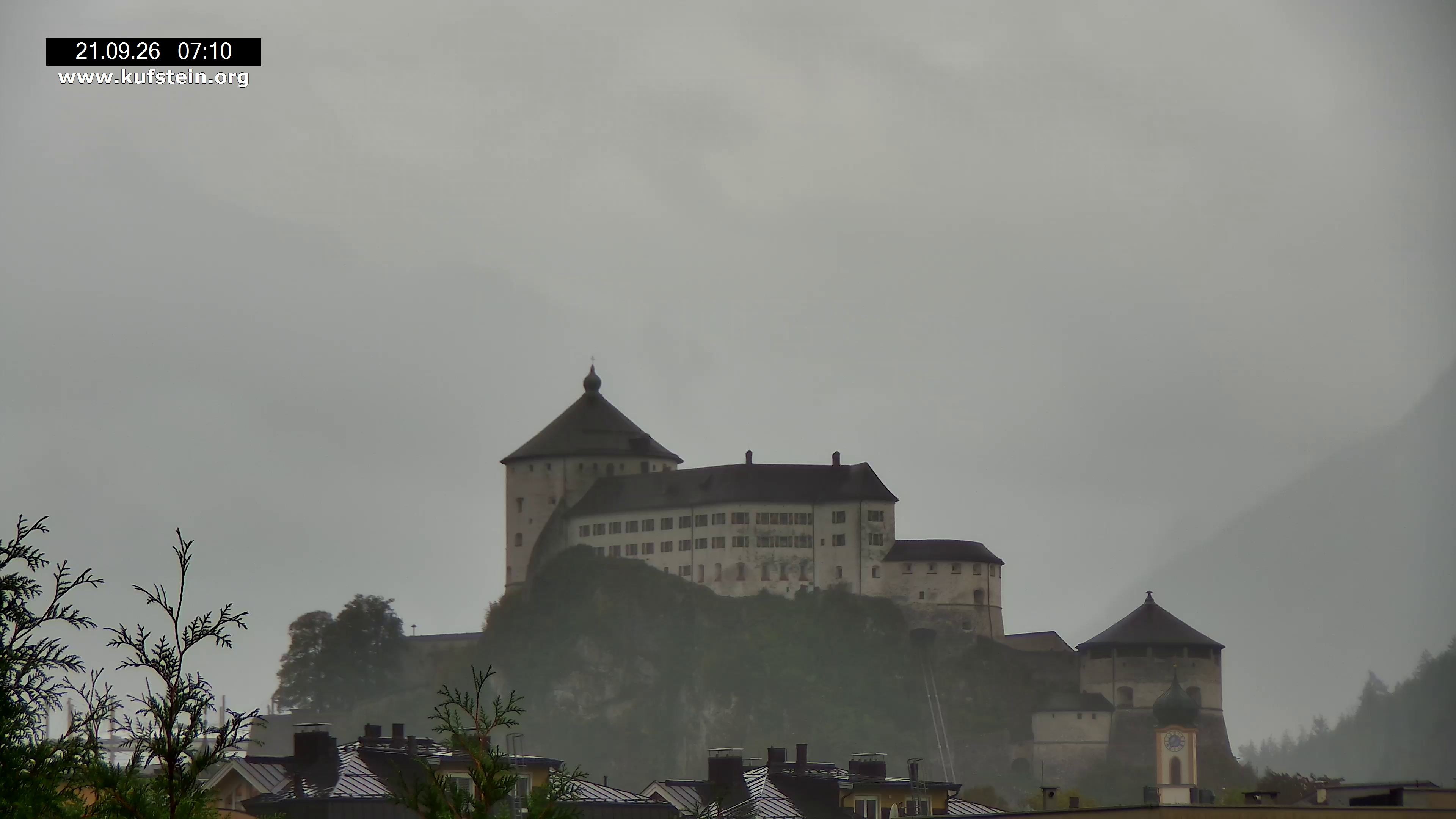 Archived image Webcam Kufstein Fortress