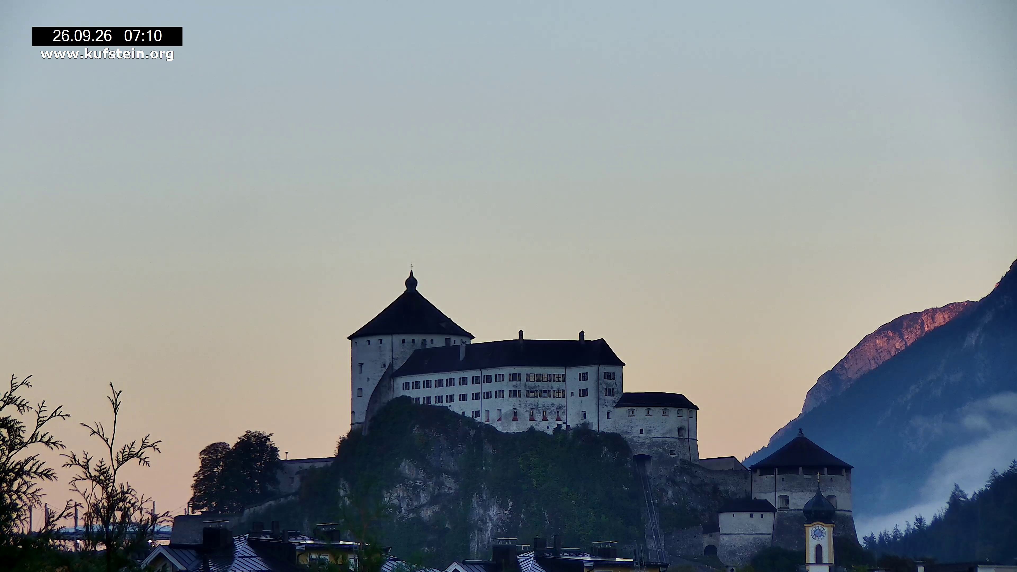 Archiv Foto Webcam Festung Kufstein