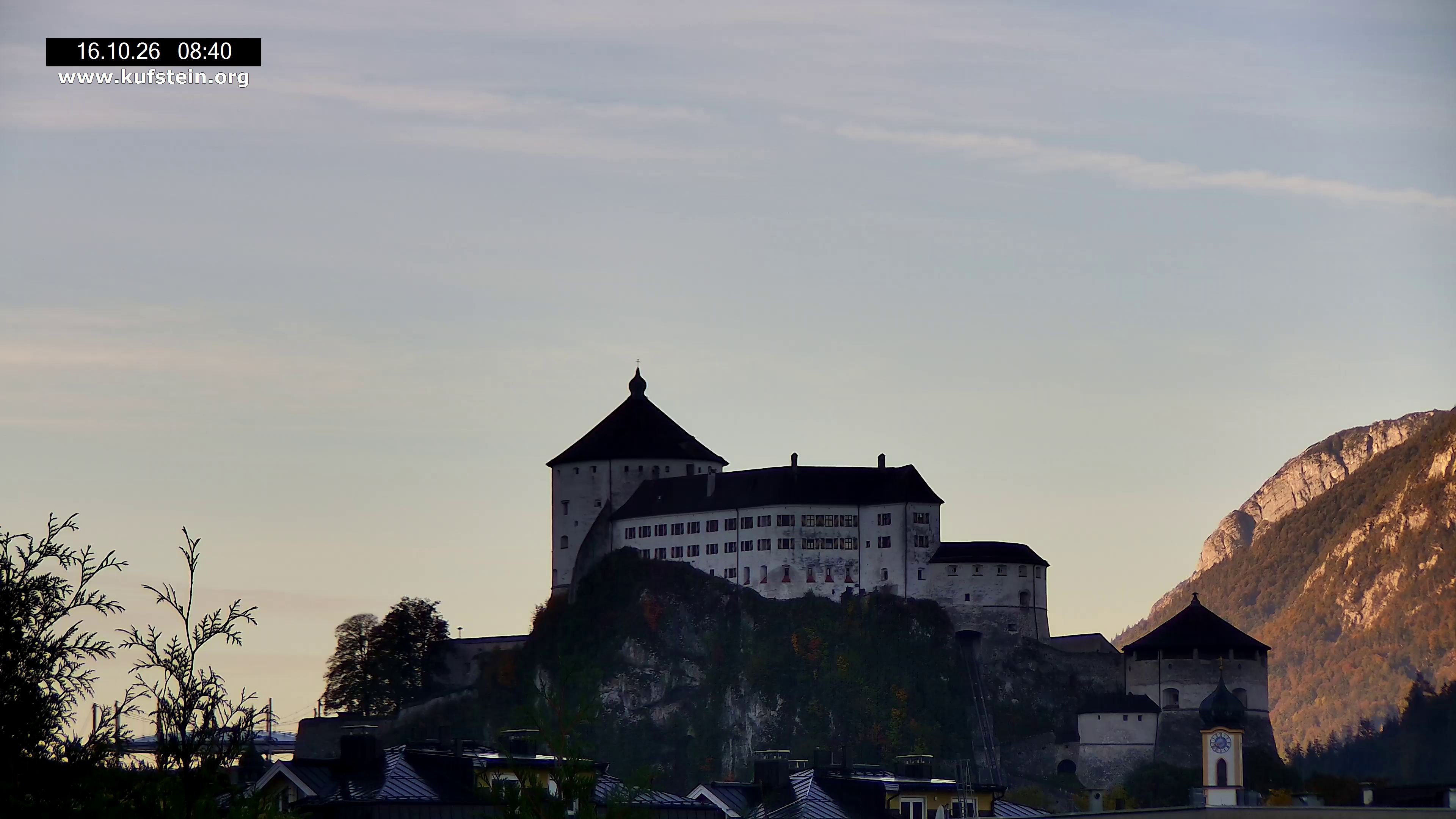 Archiv Foto Webcam Festung Kufstein