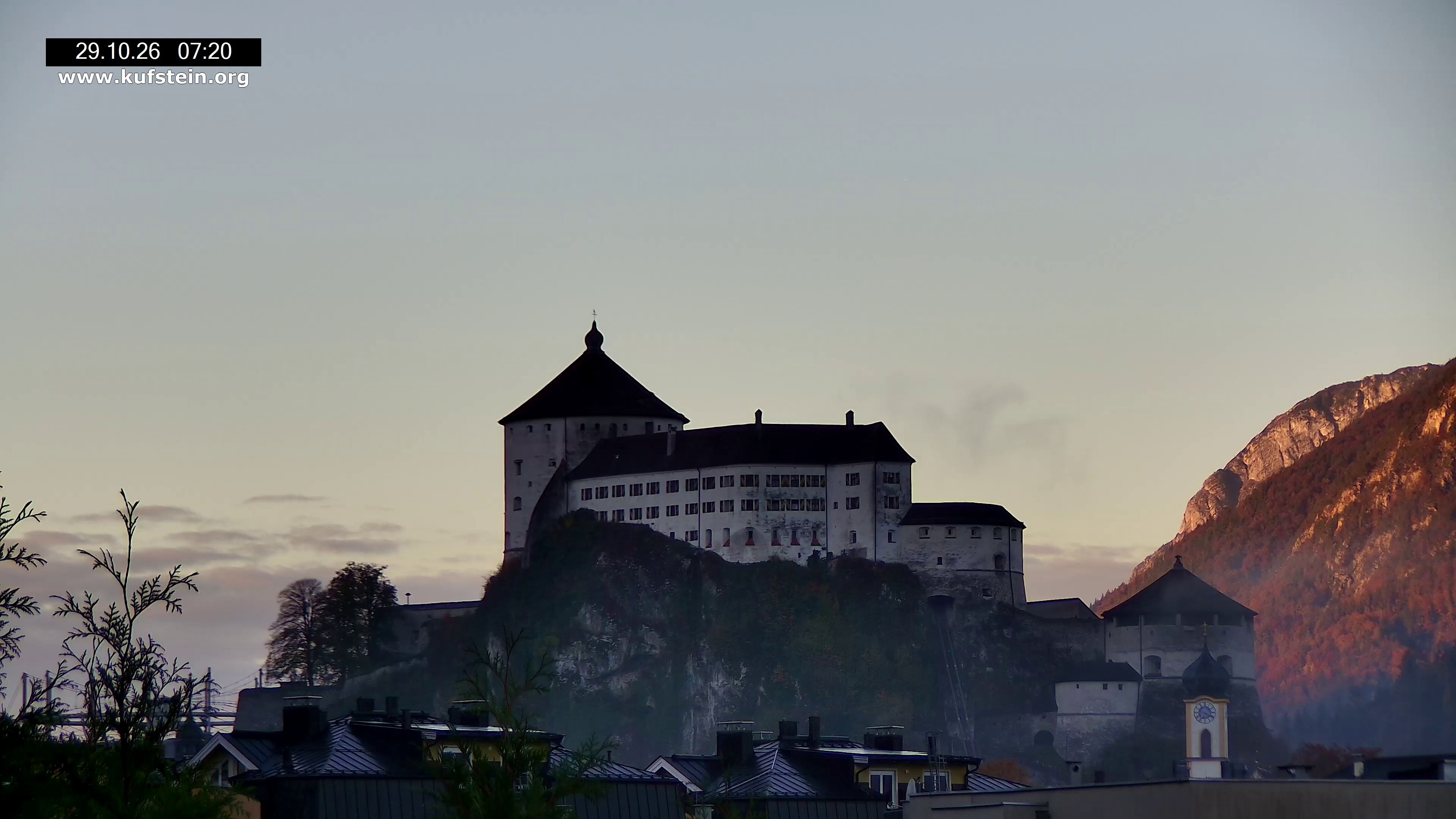 Archived image Webcam Kufstein Fortress