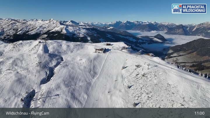 Archiv Foto Webcam Flying Cam: Wildschönau von oben