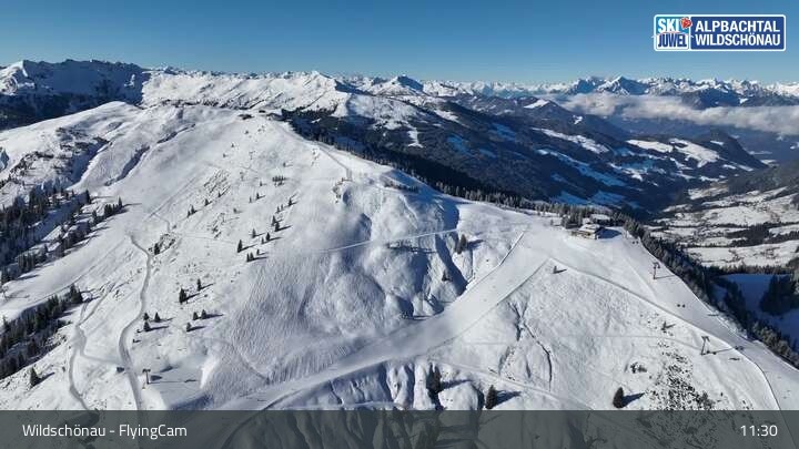 Archiv Foto Webcam Flying Cam: Wildschönau von oben