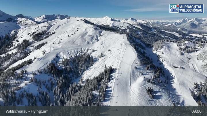 Archiv Foto Webcam Flying Cam: Wildschönau von oben