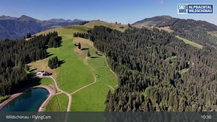 Archiv Foto Webcam Flying Cam: Wildschönau von oben