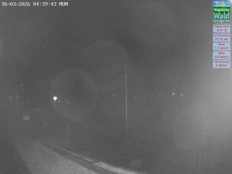 Archived image Webcam DSV Nordic Aktivzentrum Waldmünchen-Althütte - East