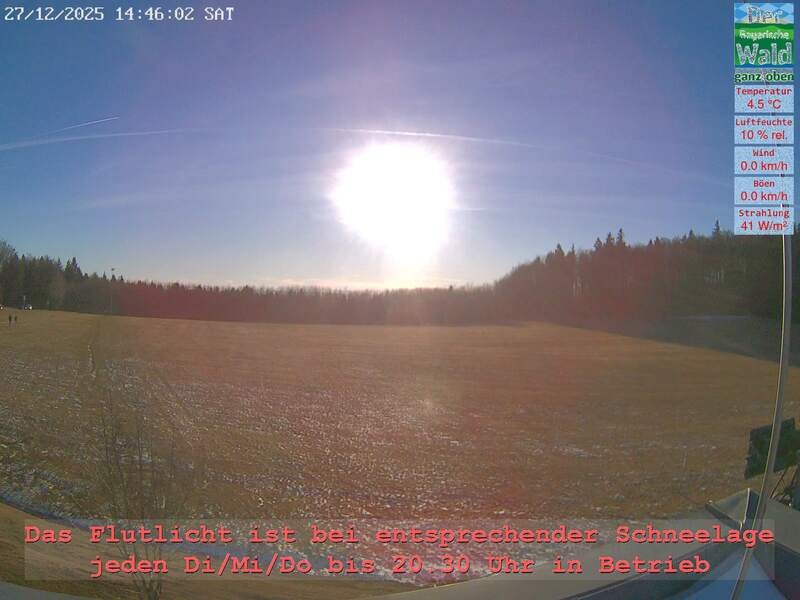 Archiv Foto Webcam Naturpark Oberer Bayerischer Wald - Infopunkt Althütte