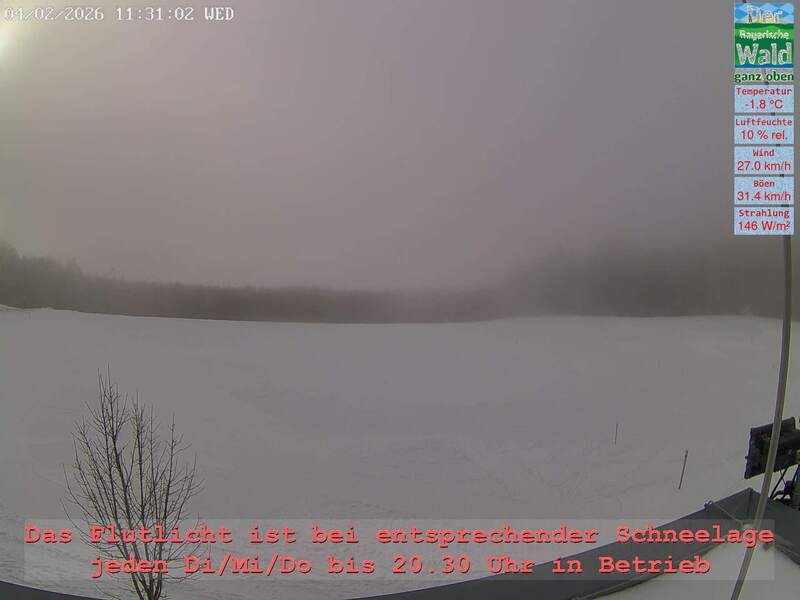 Archived image Webcam Upper Bavarian Forest - Active Center Althütte