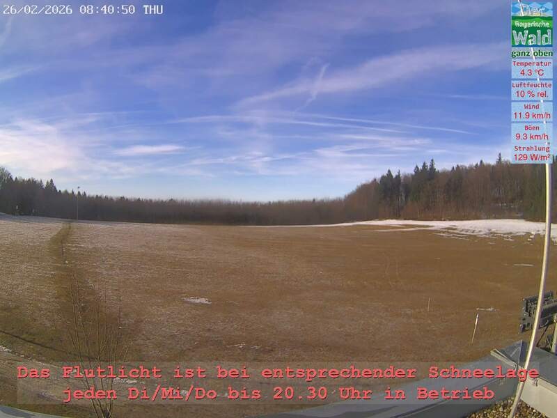Archiv Foto Webcam Naturpark Oberer Bayerischer Wald - Infopunkt Althütte