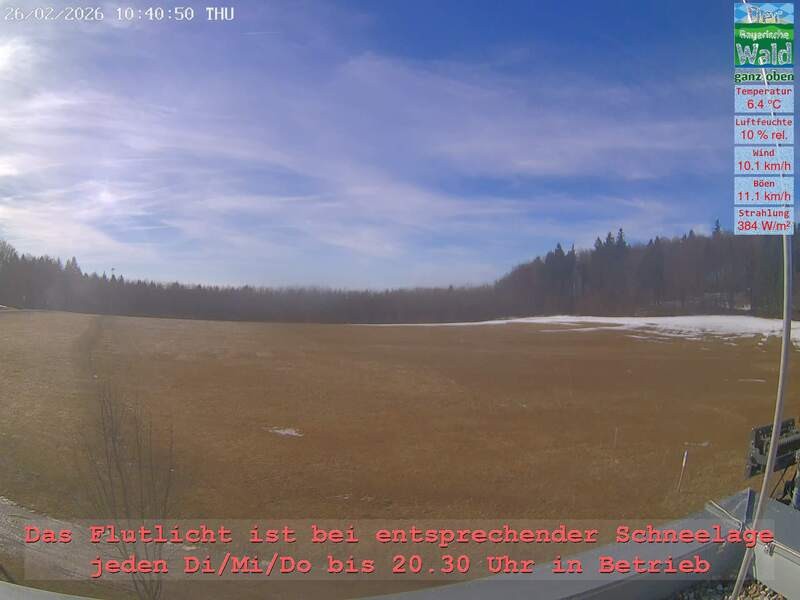 Archiv Foto Webcam Naturpark Oberer Bayerischer Wald - Infopunkt Althütte