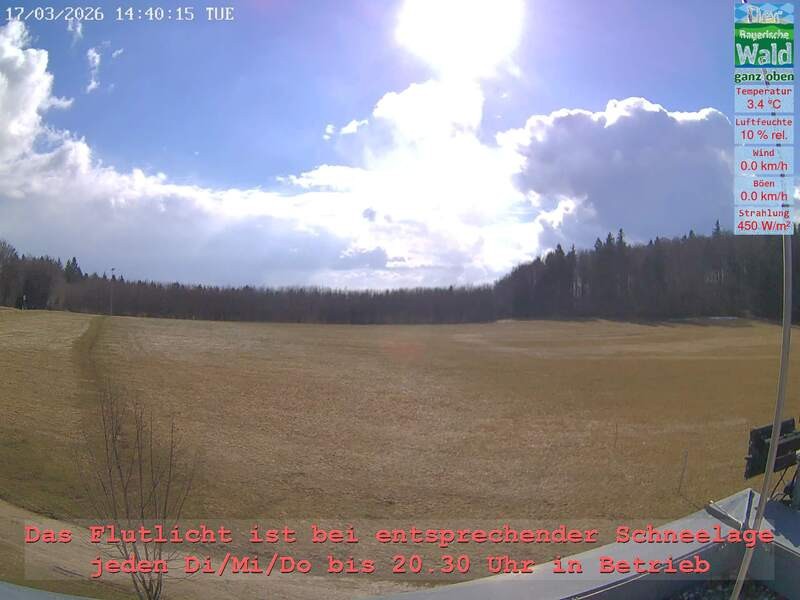 Archived image Webcam Upper Bavarian Forest - Active Center Althütte