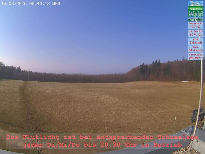 Archiv Foto Webcam Naturpark Oberer Bayerischer Wald - Infopunkt Althütte