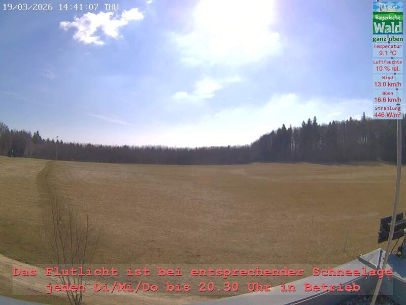 Archiv Foto Webcam Naturpark Oberer Bayerischer Wald - Infopunkt Althütte