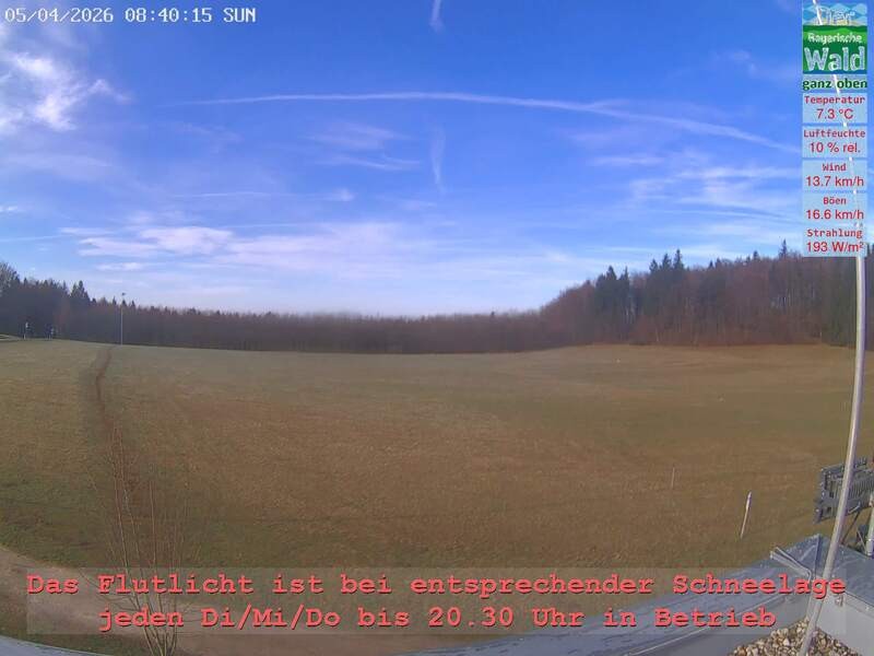 Archived image Webcam Upper Bavarian Forest - Active Center Althütte