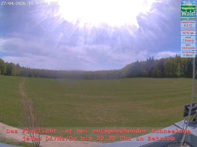 Archiv Foto Webcam Naturpark Oberer Bayerischer Wald - Infopunkt Althütte