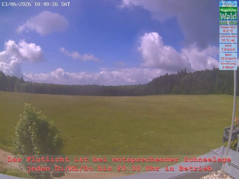 Archiv Foto Webcam Naturpark Oberer Bayerischer Wald - Infopunkt Althütte