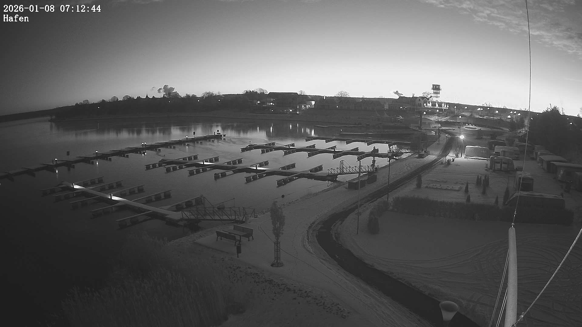 Archiv Foto Webcam Geierswalder See: Hafen