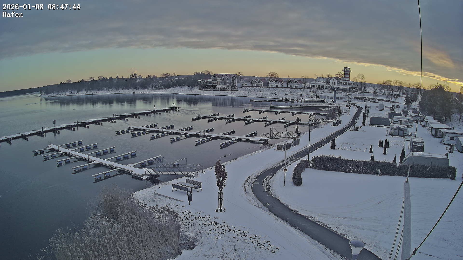 Archiv Foto Webcam Geierswalder See: Hafen