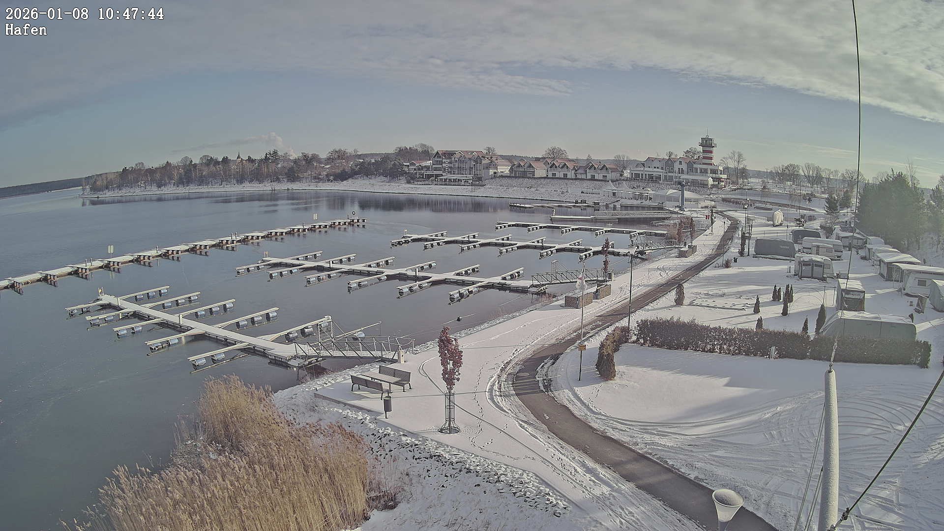 Archiv Foto Webcam Geierswalder See: Hafen