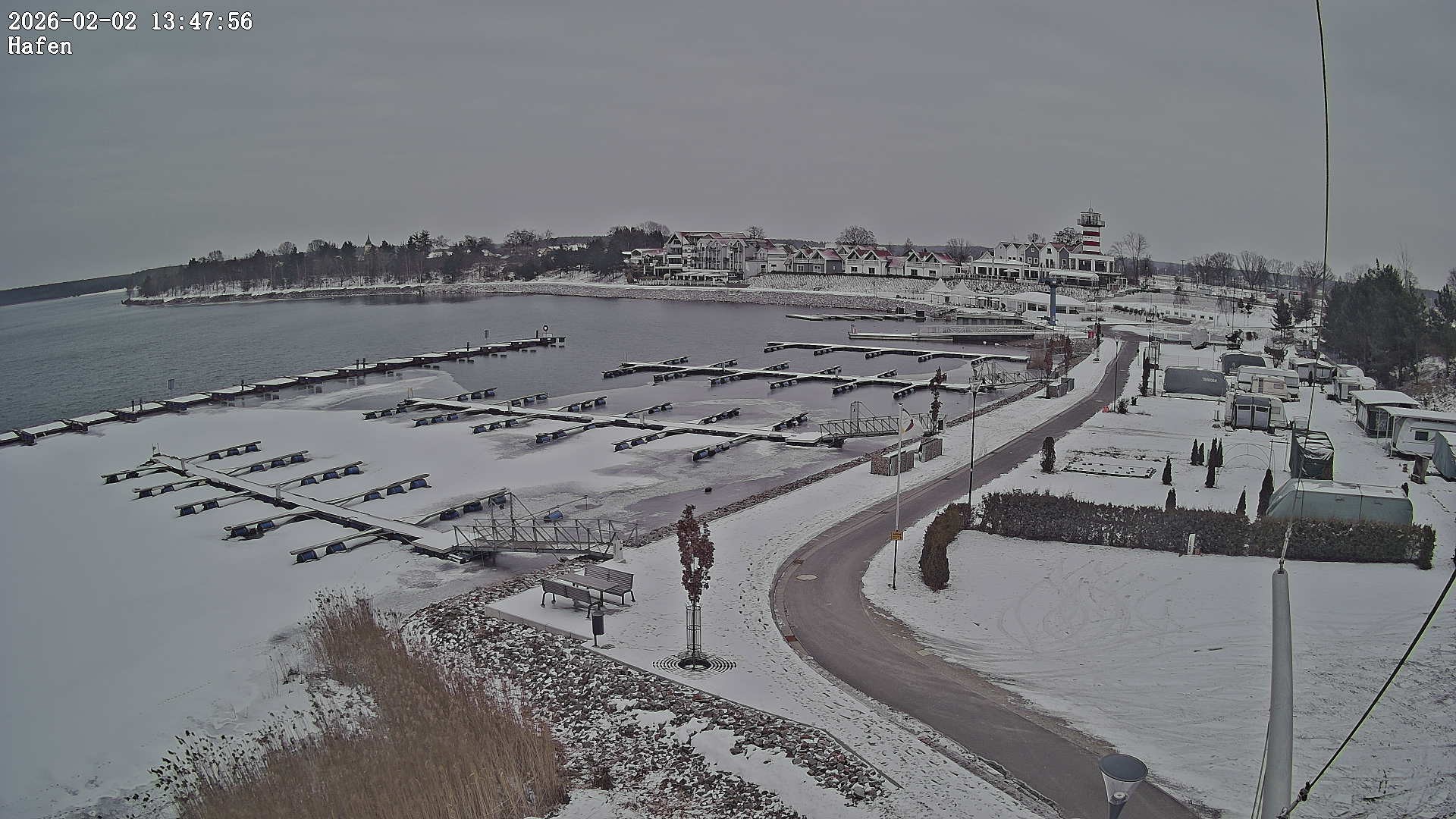 Archiv Foto Webcam Geierswalder See: Hafen