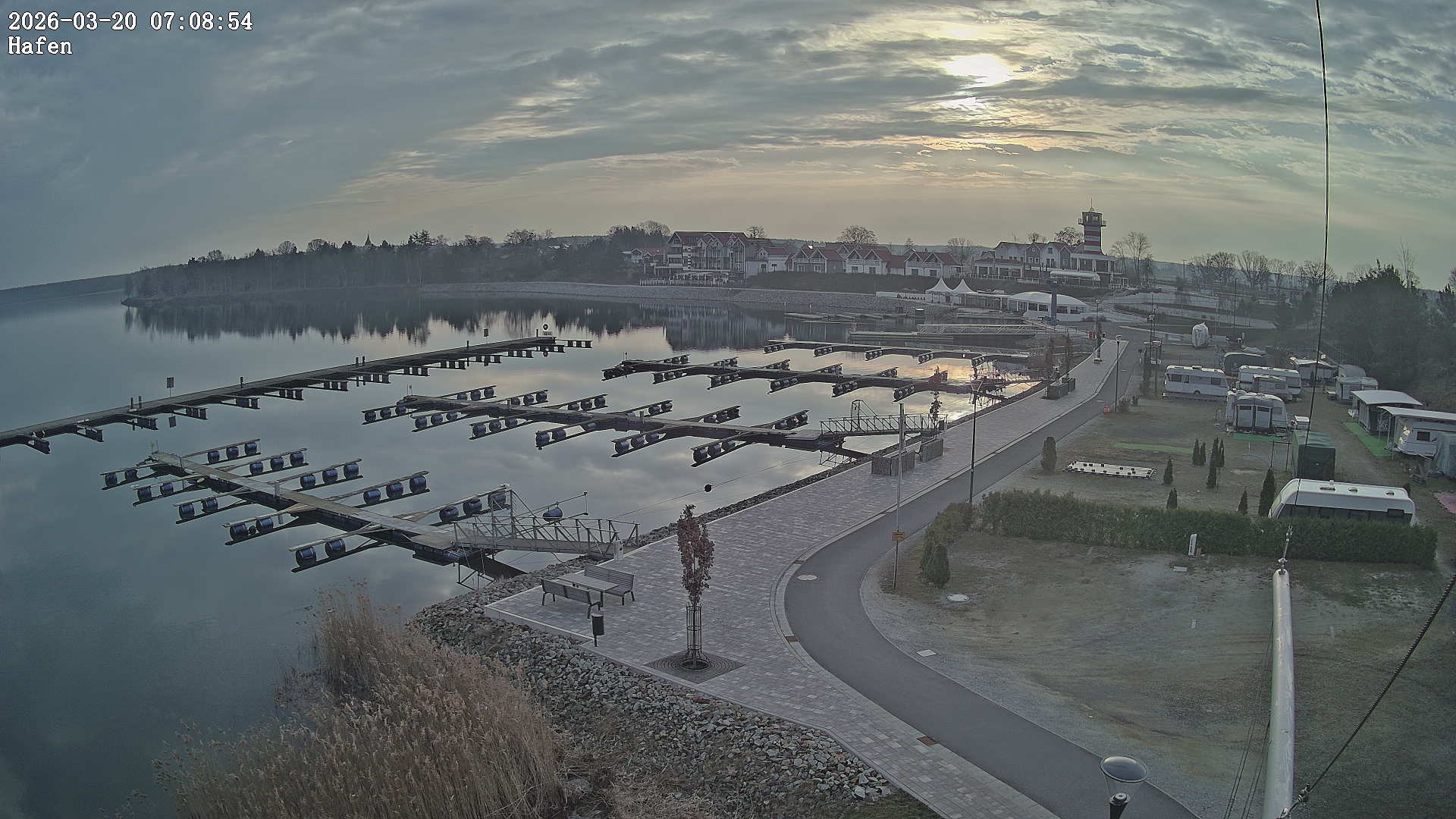 Archiv Foto Webcam Geierswalder See: Hafen