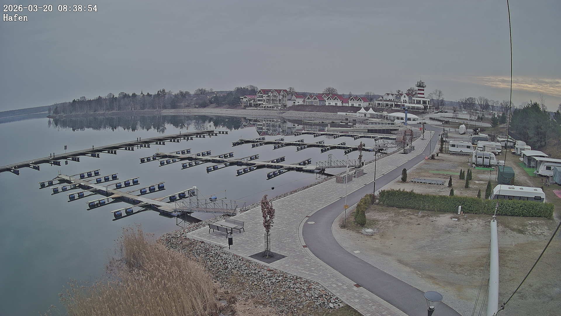 Archiv Foto Webcam Geierswalder See: Hafen