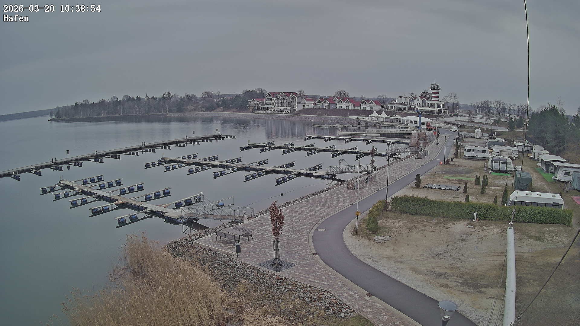 Archiv Foto Webcam Geierswalder See: Hafen