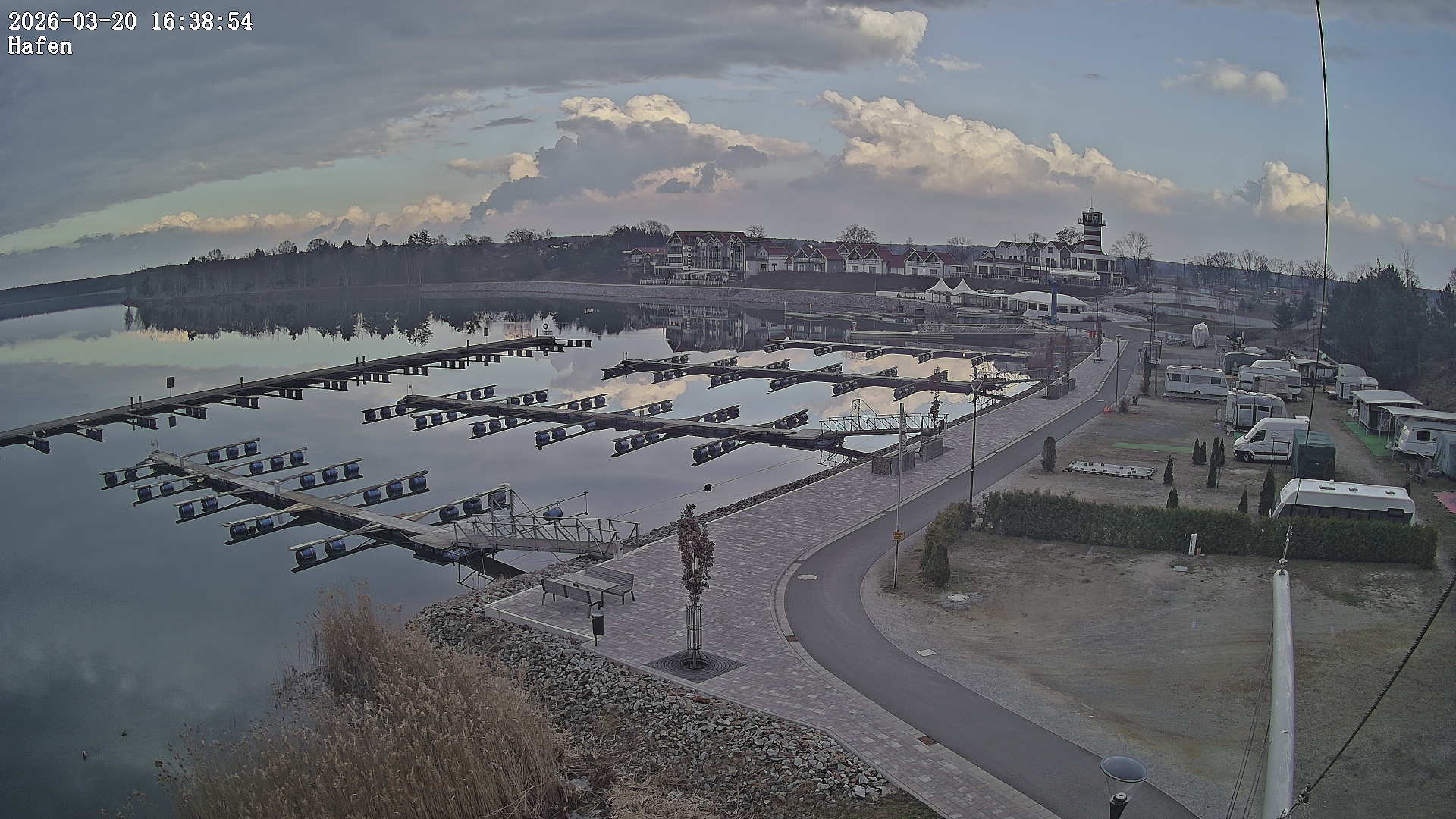 Archiv Foto Webcam Geierswalder See: Hafen