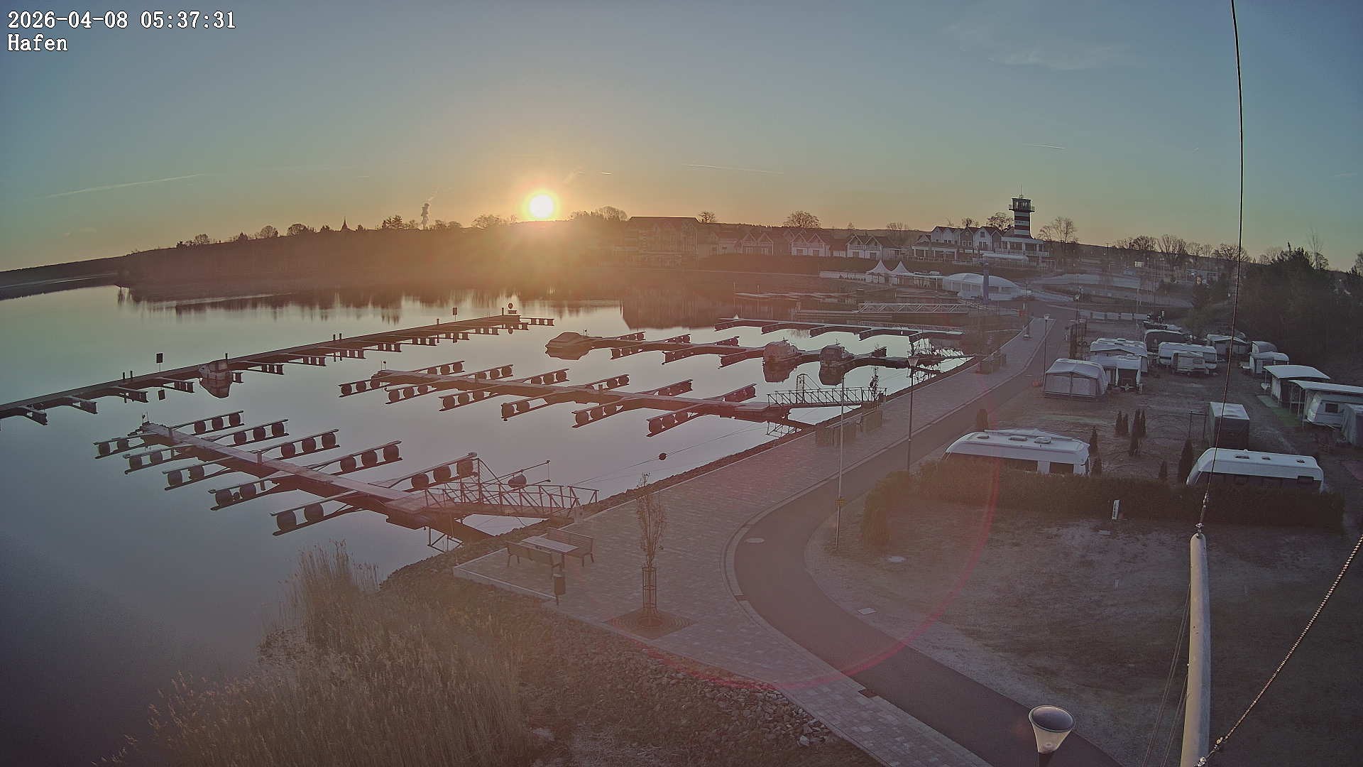 Archiv Foto Webcam Geierswalder See: Hafen