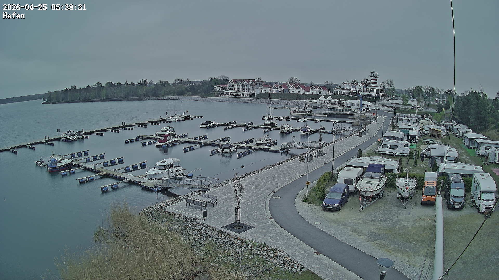 Archiv Foto Webcam Geierswalder See: Hafen