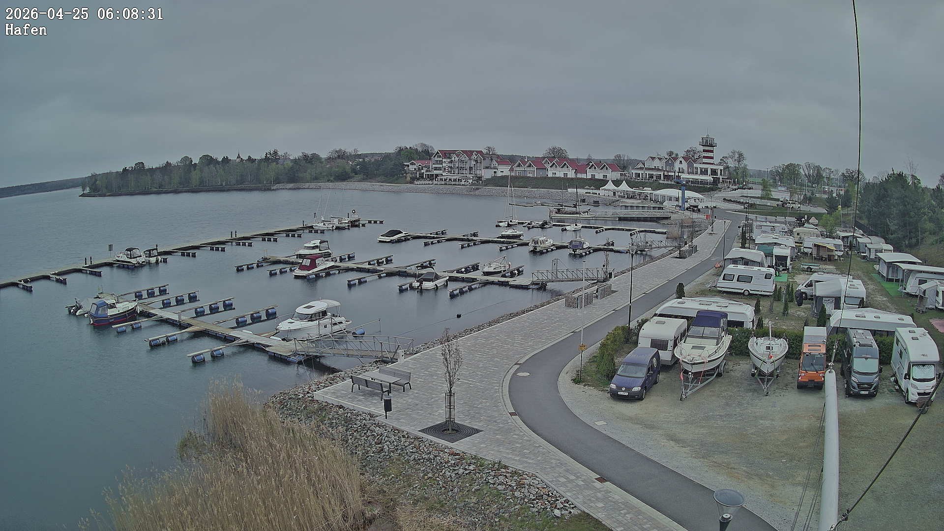 Archiv Foto Webcam Geierswalder See: Hafen