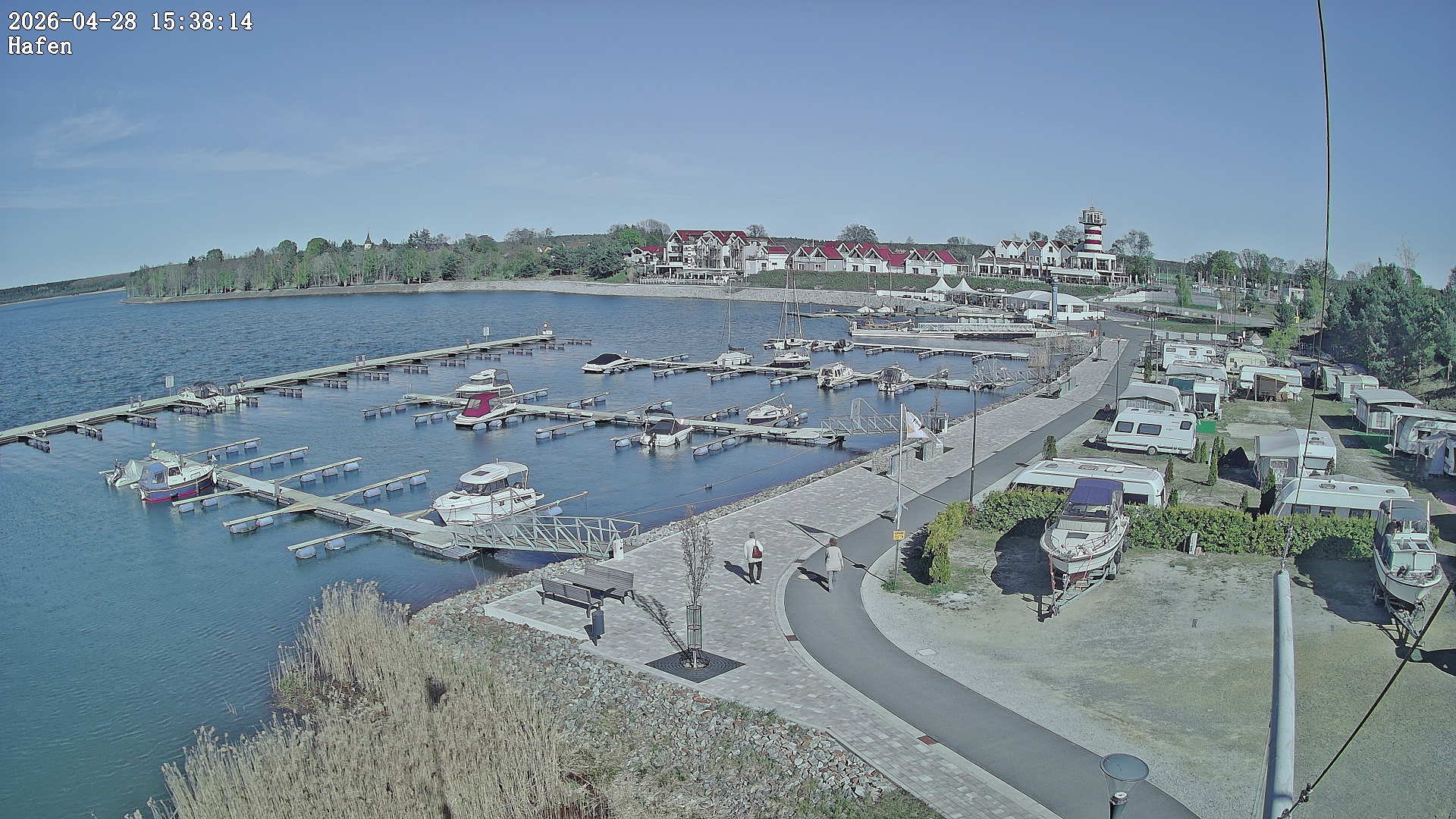 Archiv Foto Webcam Geierswalder See: Hafen